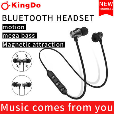 Bluetooth5.0 Super Bass แม่เหล็กหูฟังบลูทูธแบบคล้องคอ ชุดหูฟังไร้สายกันน้ำหูฟังกีฬาที่มีการตัดเสียงรบกวนด้วยไมโครโฟนสำหรับ IOS Android Smartphone