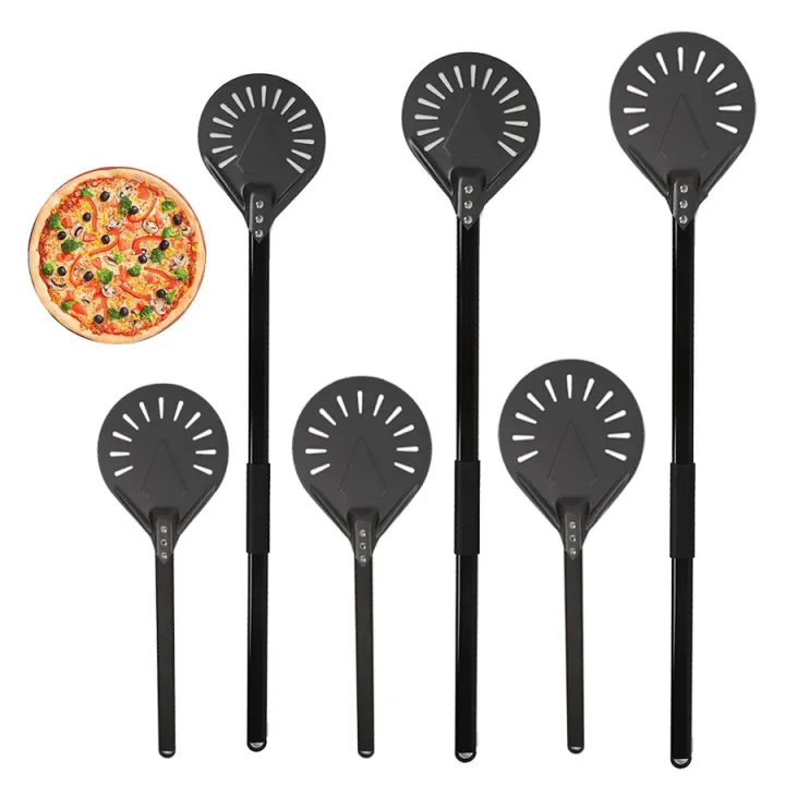 Metal Pizza Turning Peel Oversize Professional Long Round Pizza Tool