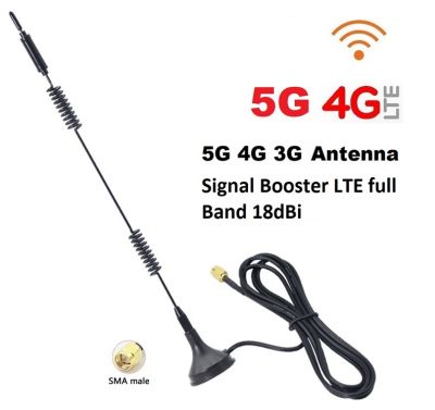 5G 4G Antennas 18Dbi High Gain Signal Booter เสารับสัญญาณ 3G 4G 5G แบบรอบทิศทาง พร้อมสาย PR-SMA 3M