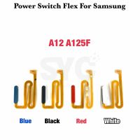 1 Buah untuk Samsung Galaxy A12 A125F M12s Tombol Daya Kabel Flex Tombol Samping Kontrol Hidup Mati Tanpa Sensor Sidik Jari