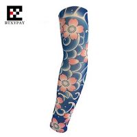 6pcs/Set Anti-UV Sunscreen Super Elastic Tattoo Arm Sleeves Warmers  Hip-hop Rock Fashion Cool Sporting Protection Long Gloves Sleeves