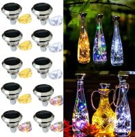 ❂♠ 2M 20LEDs Solar Wine Bottle Light Waterproof Wedding Cork String Lights Christmas Decor Fairy Light For Home Party Decoration