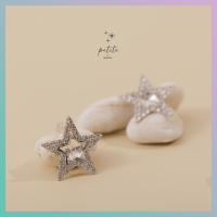 [petite by PRAKYRE] Lzar Earring - ต่างหูรูปดาวประดับเพชรแบบติดหู