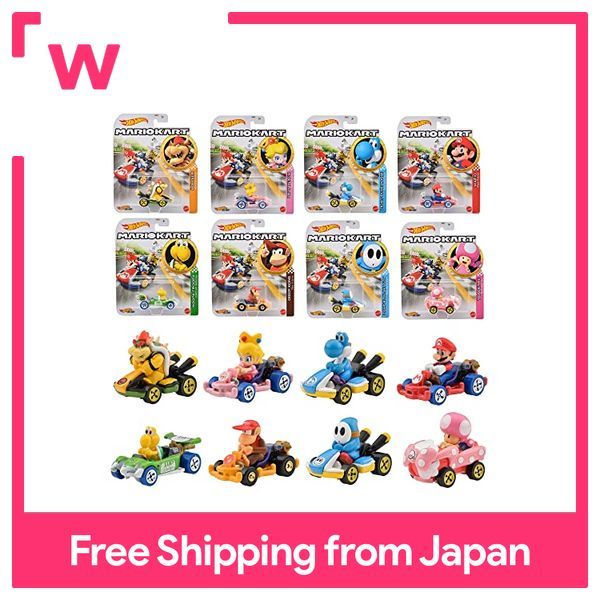 Mattel Hot Wheels Mario Kart Assortment [Box of 8 miniature cars] [3yrs