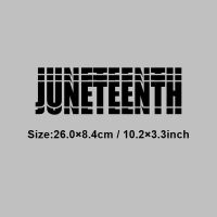 Great 1865 Juneteenth แผ่นแปะสำหรับเสื้อผ้าสติกเกอร์ระบายความร้อนแบบ DIY ซักได้เสื้อยืดรีดติดเสื้อผ้าคลุมเฟอร์นิเจอร์ลายราชินี