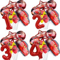 Disney Cars Lightning McQueen 32" Number Balloon Set   Baby Shower Supplies Birthday Party Decorations Kids Toy Gifts Air Globos Balloons