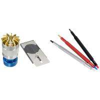 Crystal Lift Glass Cop Watch Opener Remove Watch Glass Platform Blue with 3 Pieces / Watch Needle Press Accessories Kit