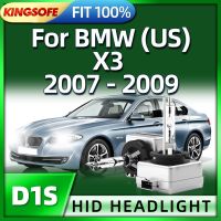 Kingsofe 2ชิ้นหลอดไฟสำรองซีนอน6000K 35W โคมไฟ D1s ไฟหน้ารถสำหรับ Bmw X3 2007 2008 2009