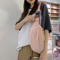 R4ST กันน้ำกันน้ำได้ กระเป๋าคาดเอว ไนลอนทำจากไนลอน สีทึบทึบ กระเป๋า Crossbody ลำลองแบบสบายๆ กระเป๋าถือแบบถือ กีฬาวิ่งเดินป่า