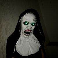 The Nun Latex หน้ากาก Headscarf Crucifix Terror Face หน้ากากสยองขวัญคอสเพลย์ Thriller Antifaz Para Fiesta สยองขวัญมาสคาร่า Cross