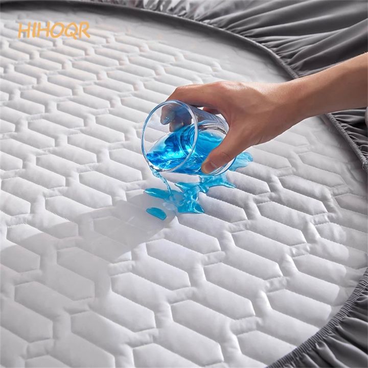 waterproof-thicken-mattress-pad-protector-skin-friendly-durable-fitted-sheet-bed-cover-latex-mat-cover-120x200-150x200-180x200