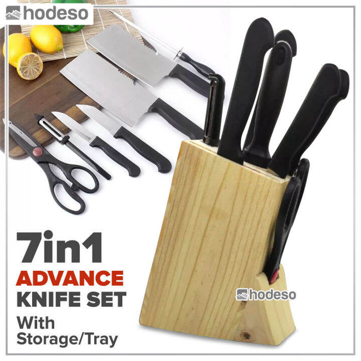 YoshNShobs Multifunction Kitchen Knife Sets, Stainless Steel