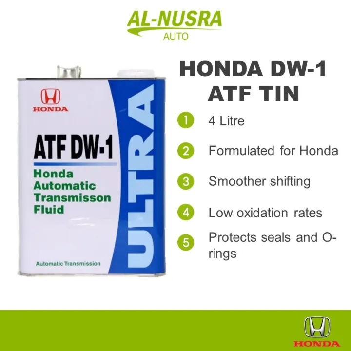 HONDA DW1 ATF TIN 4L AUTO TRANSMISSION FLUID GEAR OIL MINYAK GEARBOX