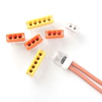 Mini Quick wire splicing Connector 2/3/5 pin AWG 20-14 Compact Push-in Conductor Wiring Connector Terminal Block 0.5-2.5mm2