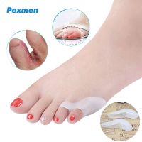 ♙ Pexmen 2/4Pcs Tailors Bunion Pads Little Toe Bunion Corrector Pinky Toe Protector Separator for Calluses Blisters and Corns