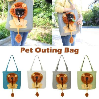 Soft Pet Carriers Lion Design Portable Breathable Bag Carrier Travel Outgoing Pets Dog Cat Bags I1Z7