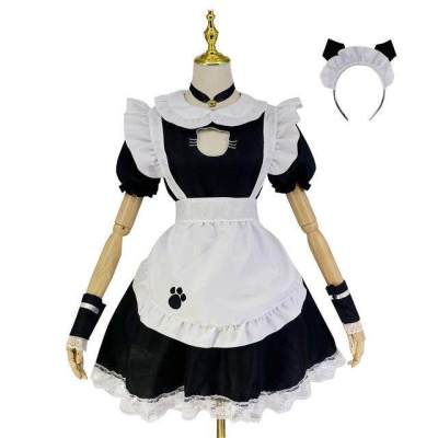 Alice Maid Service Princess Dress Cosplay Clothes Lolita Daily Wear Cat Open Breast Maid Costume Cute Cat Lady Sexy Anime