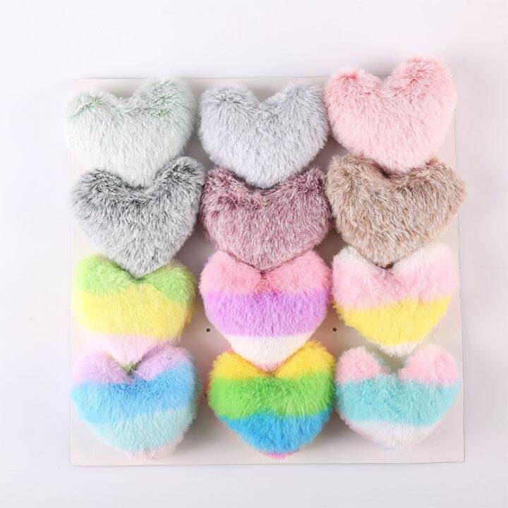 20pcs-cute-heart-shape-plush-ball-mini-color-plush-toys-leopard-print-faux-rabbit-fur-stuffed-toy-keychain-accessories-girl-gift