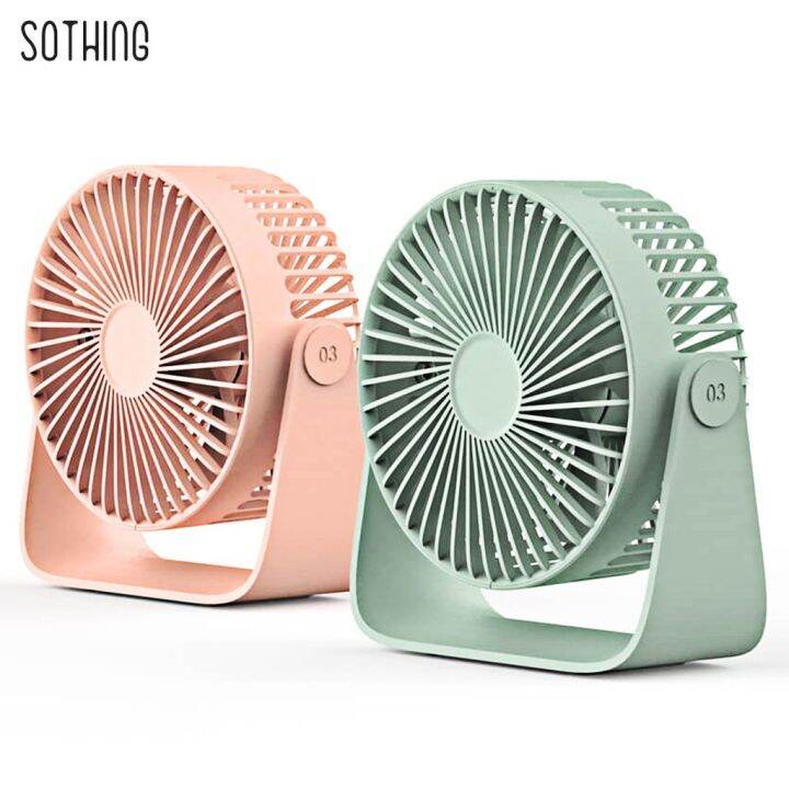 sothing-พัดลมตั้งโต๊ะ-usb-ปรับได้-360-องศา-เสียงรบกวนต่ำ-30-db