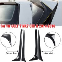 2PCS Carbon Fiber Rear Window Side Spoiler Wing For VW GOLF 7 MK7 GTD R 2014-2018 Accessories Car Styling Rear Window