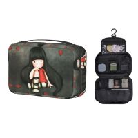 Kawaii Coque Art Cartoon Santoro Gorjuss Travel Toiletry Bag Women Hanging Makeup Cosmetic Organizer Dopp Kit