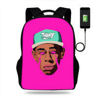 USB Chargeing kids backpack school bags for boys Tyler The Creator Backpack For Teenager Kids school backpack mochila