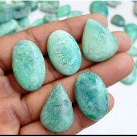 1 pc Natural  Chrysoprase 2-3 cm Polished Cabochon Stone / Top High Quality Stone / Jewelry Stone Healing Chakra