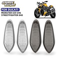 สัญญาณไฟเลี้ยวรถจักรยานยนต์เลนส์สีอ่อนสำหรับ DUCATI Monster 659 696 795 796 1100 Streetfighter 848 1100ตัวบ่งชี้ไฟกระพริบที่อยู่อาศัย