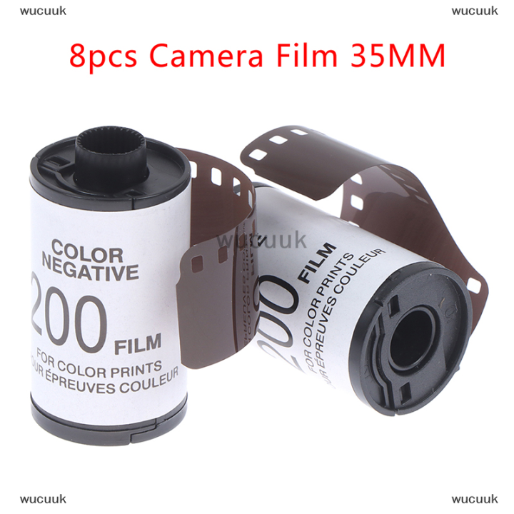 wucuuk-8pcs-colorful-negative-camera-film-35mm-กล้อง-iso-so200-type-135-color-film