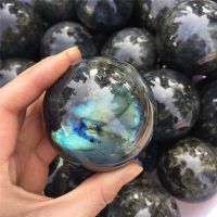 、‘】【【 Natural Labradorite Crystal Polished Sphere Ball Healing Crystal High Quality