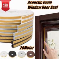 20M Window Door Strip Windproof Acoustic Foam Door Foam Strip Anti-collision Window Rubber Strip Foam Sound Insulation Strip Decorative Door Stops