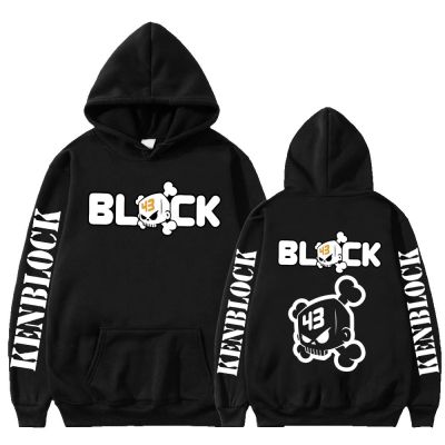Ken Block 43 Mens Hoodies Skull Logo Graphic Gothic Punk Clothes Long Sleeve Aesthetic Loose Sweatshirt Oversized Unisex Hoodie Size XS-4XL