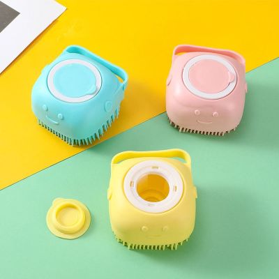 【CC】 Dog Bathing Soft Brushes Safety Silicone Comb with Shampoo Massage Cats Shower Grooming Accessories