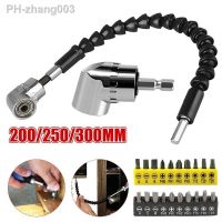 105 Degree Right Angle Drill Attachment and Flexible Angle Extension Bit Kit for Drill Screwdriver Socket Adapter Tools