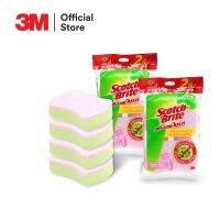 Scotch-brite(สก๊อตช์-ไบรต์)-SB ANTIBAC PINK DOUBLE (Pack 2)