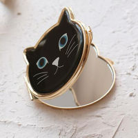 Ladies Cat Pocket Mirror Black or White 4 colors choice