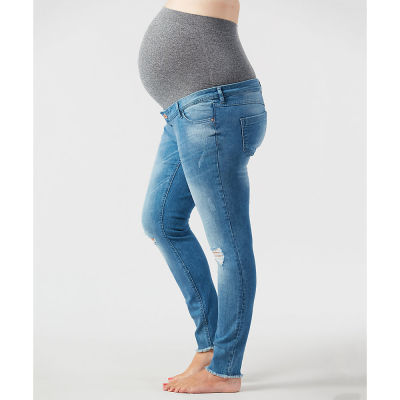 กางเกงยีนส์คุณแม่ Mothercare rip-and-repair over-the-bump maternity jeans RA678