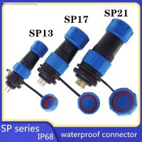 ❈ IP68 waterproof connector SP13 SP17 SP21 male female 1/2/3/4/5/6/7 pin panel Mount wire cable connector aviation plug