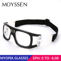 Mens Outdoor Sport Goggle Myopia Soccer Football Basketball Protective Glasses with Diopter GYM Prescription Eyewear -1.5 -2.0