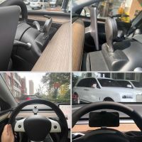 For Tesla Model 3 Y Car 15W Steering Wheel Wireless Charger Phone Panel Fast Wireless Charging Pad Phone Holder Bracket