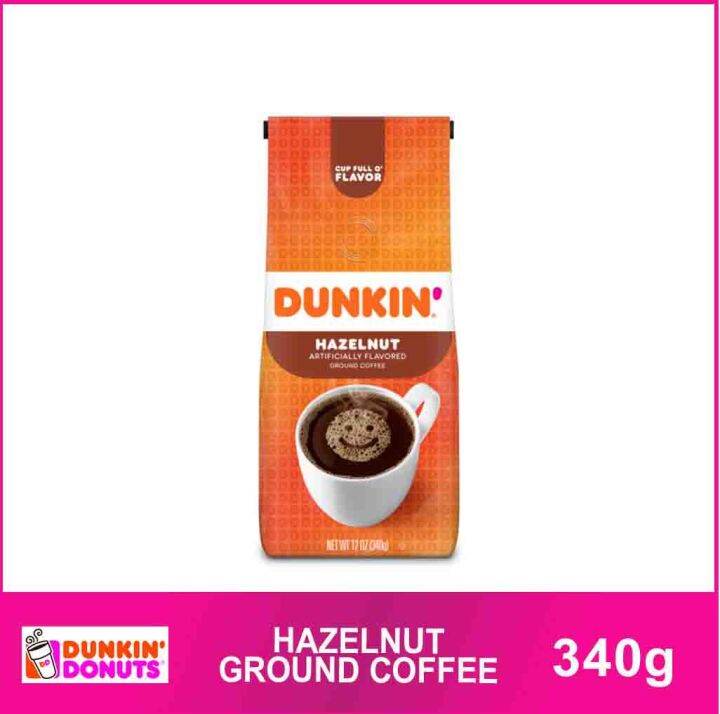 Dunkin' Donuts Hazelnut Ground Coffee 340g Lazada PH