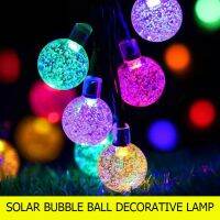 Crystal Balls Solar Light Outdoor Decorative Garland Lamps for Home Garden Decor Romantic Holiday Lights Outdoor Lighting New