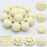 Light Beige Pompoms 8/10/15/20/25/30mm Fur Plush Ball Craft Soft Pompon Wedding Home Garment Sewing on Cloth Accessories 20g