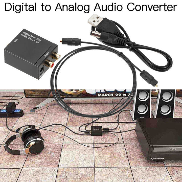 Digital to Analog Audio Converter Digital Optical CoaxCoaxialToslink to
