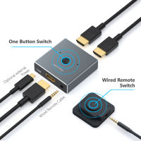 MICCGIN Mini HDMI Switch 1 IN 2 OUT Wire Control HD 4K สำหรับ XBOX PS4 Smart HDTV 4K HDMI Switcher Adapter Spliter