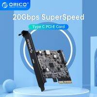 ORICO Type USB C PCI-Express เป็น USB 3.2 20Gbps PCI-E อะแดปเตอร์การขยายการ์ดด่วนพิเศษสำหรับ Windows 8/10/Linux