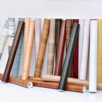 ✺ 30/60/80/90CM Wood Grain Decor Contact Paper Self-adhesive Waterproof Wallpaper for Old Furniture Cabinet Wooden Door Renovation