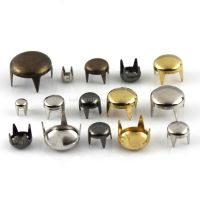 【CW】 100sets 2-6mm Metal Round Cap Claw Rivets Studs Leather Garment Shoes Collar Accessories 13 Sizes