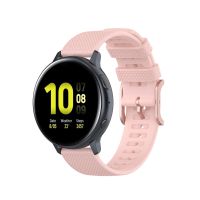 【พร้อมในสต็อก】สำหรับนาฬิกา Galaxy Watch Active 3 / Active 2 / Active / Galaxy Watch 3 41Mm/Galaxy Watch 42Mm 20Mm ดอทสายนาฬิกาลายพื้น (สีชมพูอ่อน)