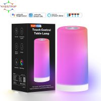 TuYa WiFi LED Night Light RGB Touch Dimmable Desk Lamps For Bedside Room Table Lamps 5V USB Rechargeable Atmosphere Night Lamp Ceiling Lights